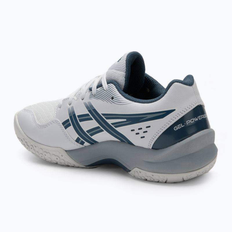 Încălțăminte de handbal pentru copii ASICS Gel-Powerbreak GS white/vintage indigo 3