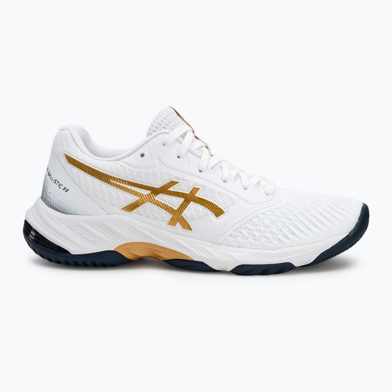 Încălțăminte pentru femei ASICS Netburner Ballistic FF 3 white/pure gold 2