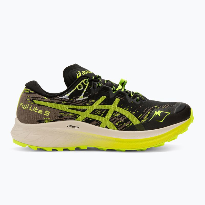 Încălțăminte de alergare pentru bărbați ASICS Fuji Lite 5 black/safety yellow 3