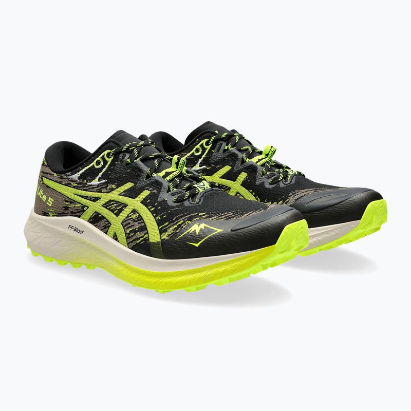 Încălțăminte de alergare pentru bărbați ASICS Fuji Lite 5 black/safety yellow 10