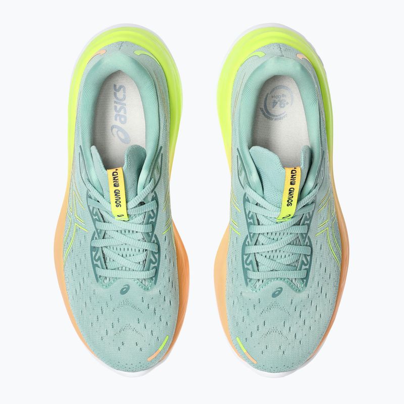 Încălțăminte de alergare pentru femei ASICS Gel-Cumulus 26 Paris light celadon/safety yellow 8