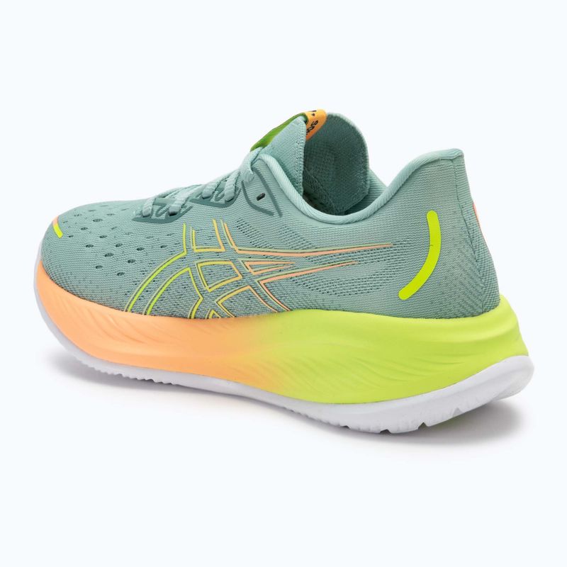 Încălțăminte de alergare pentru femei ASICS Gel-Cumulus 26 Paris light celadon/safety yellow 3