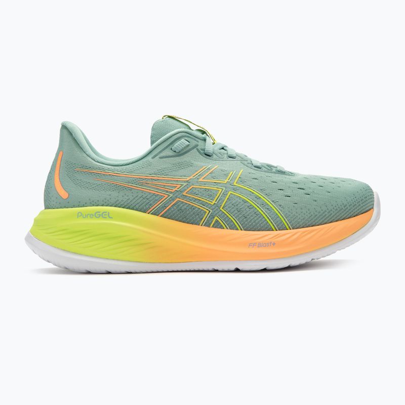 Încălțăminte de alergare pentru bărbați ASICS Gel-Cumulus 26 Paris light celadon/safety yellow 2