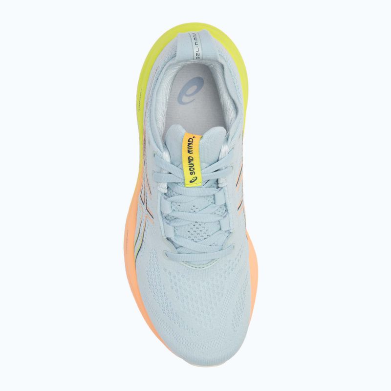 Încălțăminte de alergare pentru femei  ASICS Gel-Nimbus 26 Paris cool grey/safety yellow 5