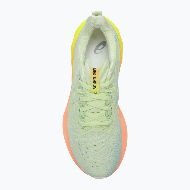 Încălțăminte de alergare pentru femei  ASICS Novablast 4 Paris cool matcha/safety yellow 6