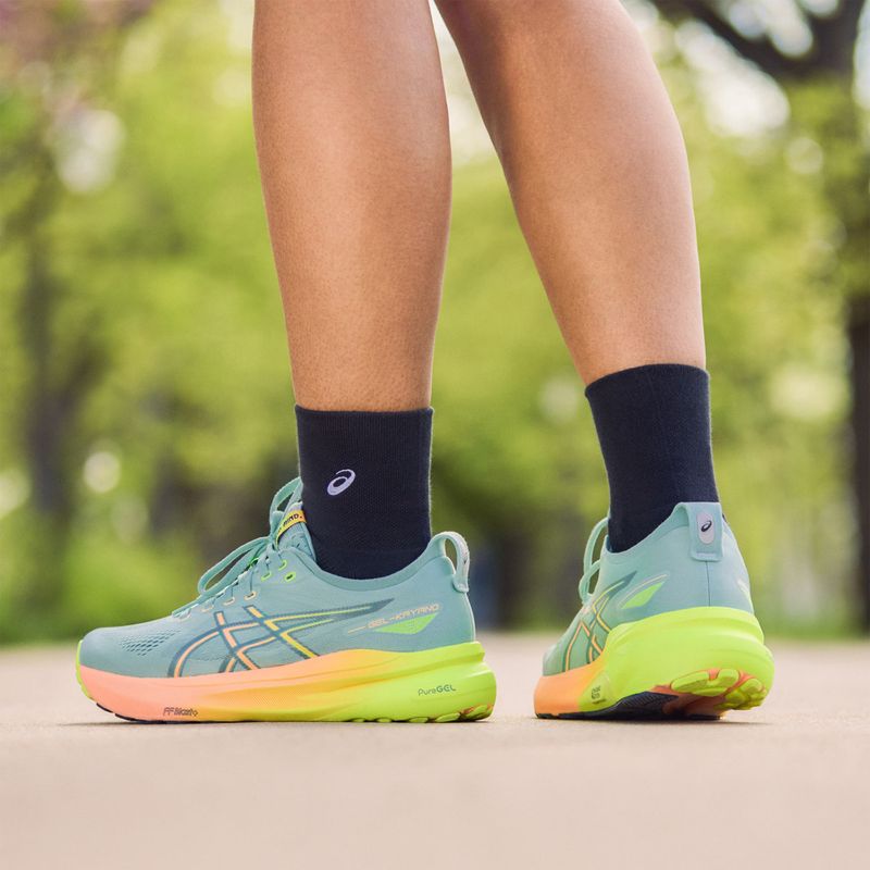 Încălțăminte de alergare pentru femei  ASICS Gel-Kayano 31 Paris light celadon/safety yellow 4