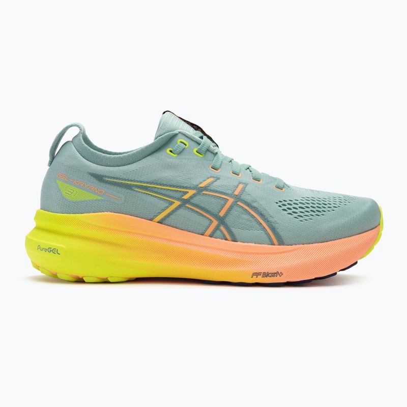 Încălțăminte de alergare pentru bărbați ASICS Gel-Kayano 31 Paris light celadon/safety yellow 2