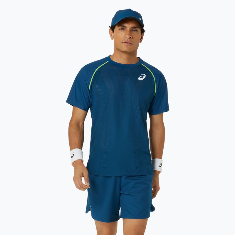 Tricou de tenis pentru bărbați ASICS Match Actibreeze Top mako blue