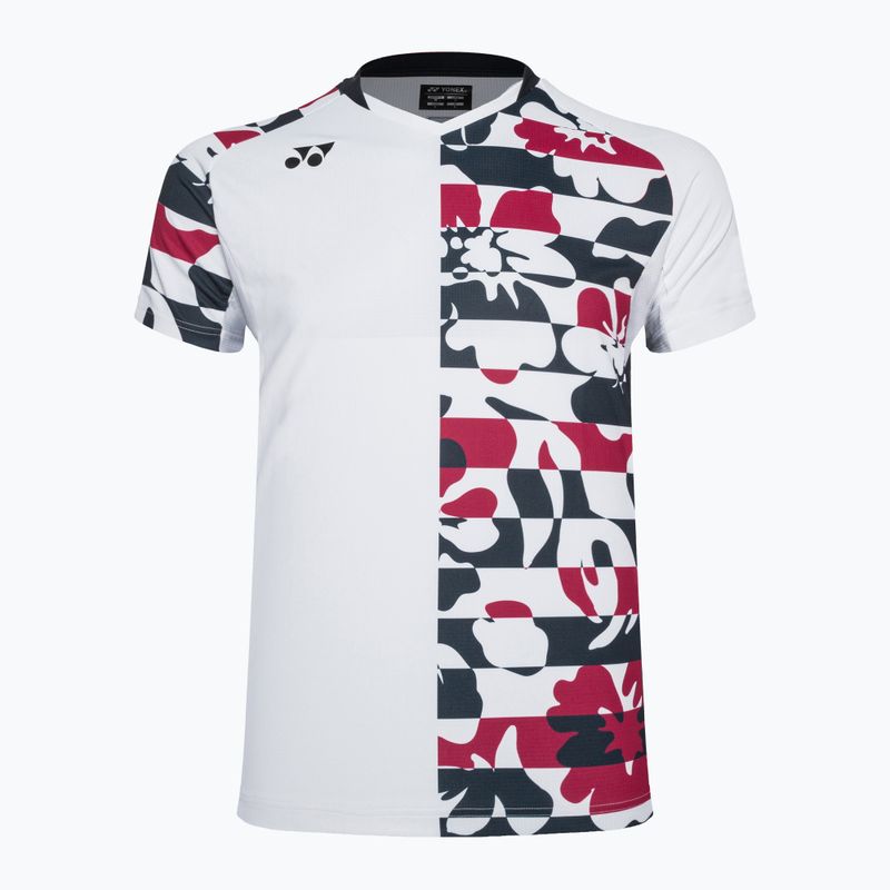 Cămașă de tenis pentru bărbați YONEX gât comun alb CPM105043W