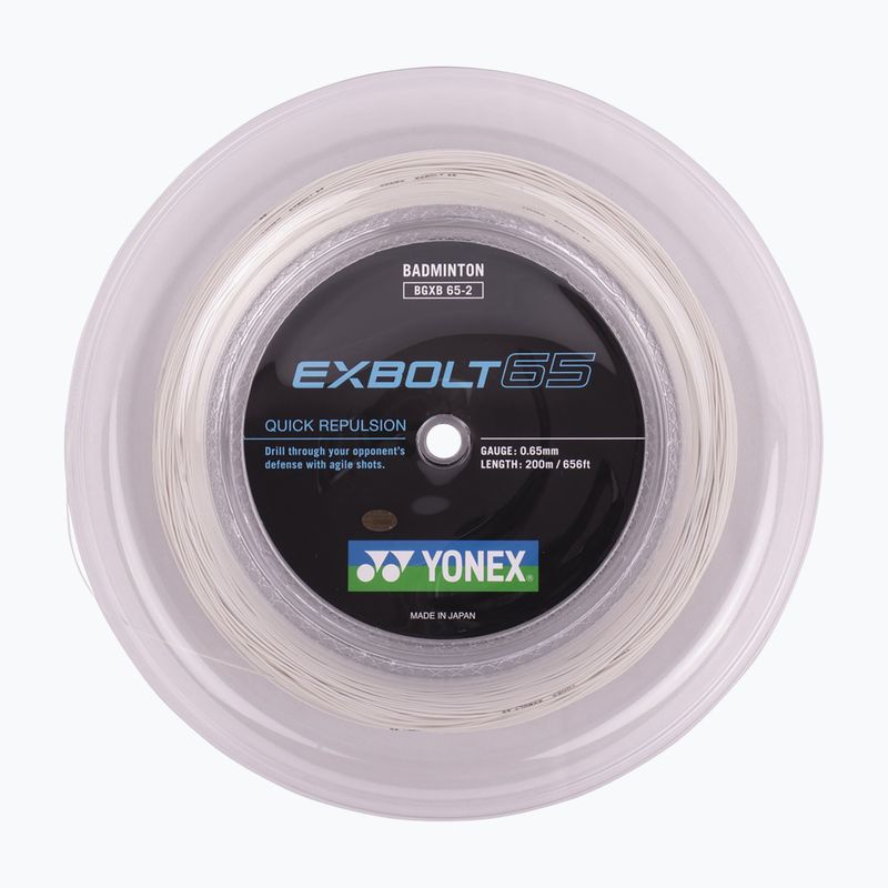 Cordaj de badminton YONEX Exbolt 65 Set 10 m white