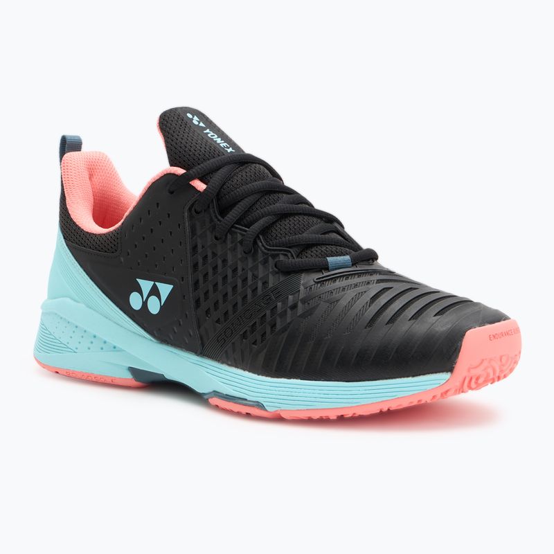 Încălțăminte de tenis pentru bărbați YONEX Sonicage 3 CL black/sky blue