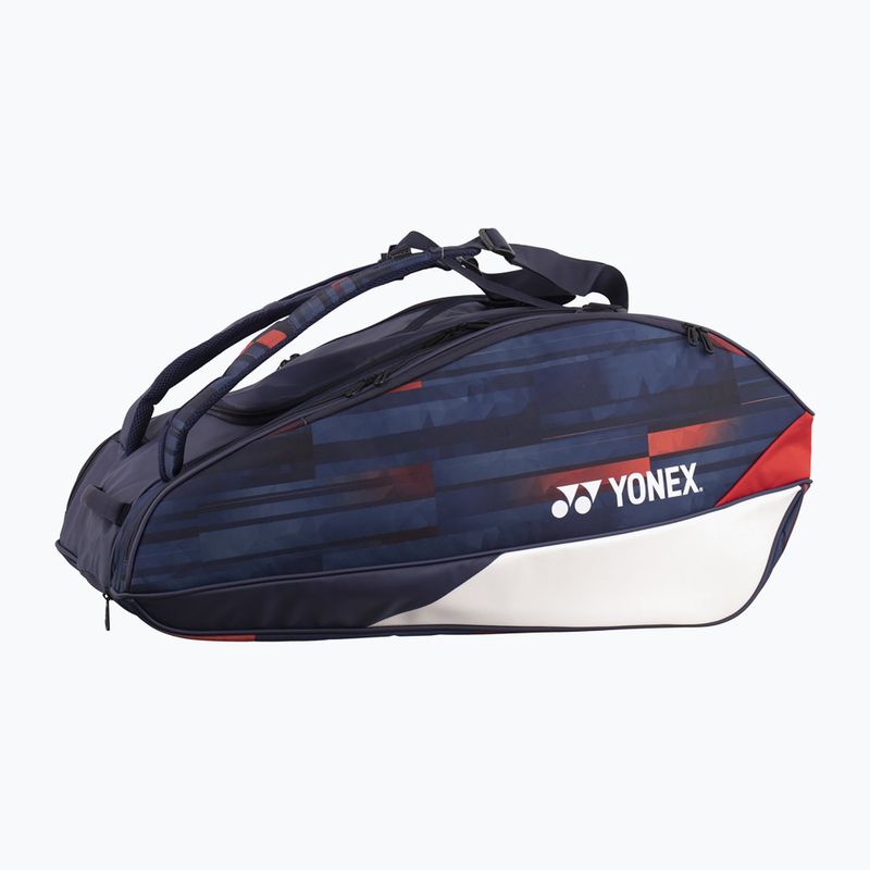 Geantă de tenis YONEX Pro Raquet Bag Limited 9Pcs white/ navy/ red