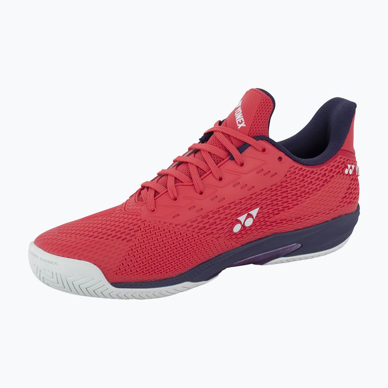 Încălțăminte de tenis pentru bărbați YONEX Power Cushion Ad-Accel sunsed red 2