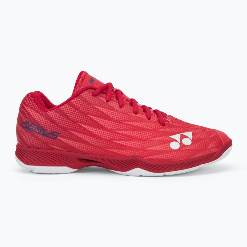 Încălțăminte de badminton pentru bărbați YONEX Aerus Z2 ruby red 2