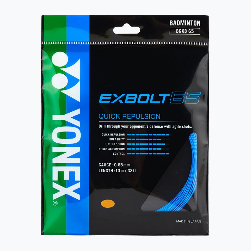 Cordaj de badminton YONEX Exbolt 65 Set 10 m blue