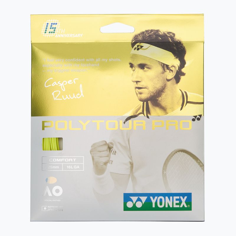 Cordaj de tenis YONEX Poly Tour Pro 125 LE Set yellow