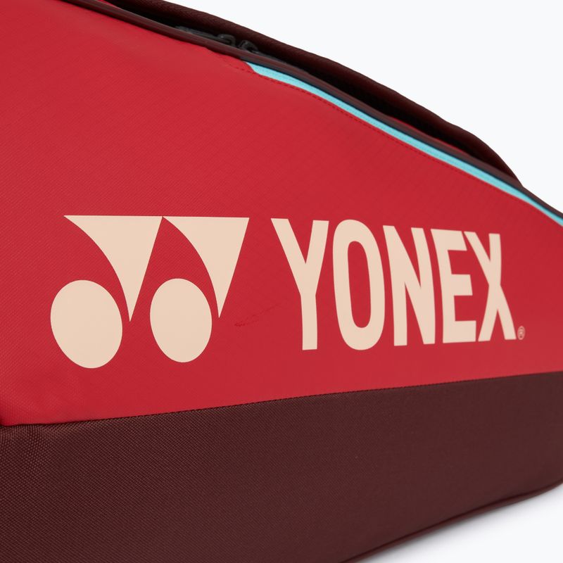 Geantă de tenis YONEX 42529 Team Racquet Bag 9 pcs ruby red 7