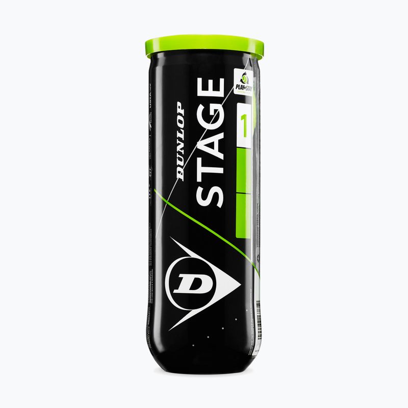 Mingi de tenis Dunlop Stage 1 3 pack green 2