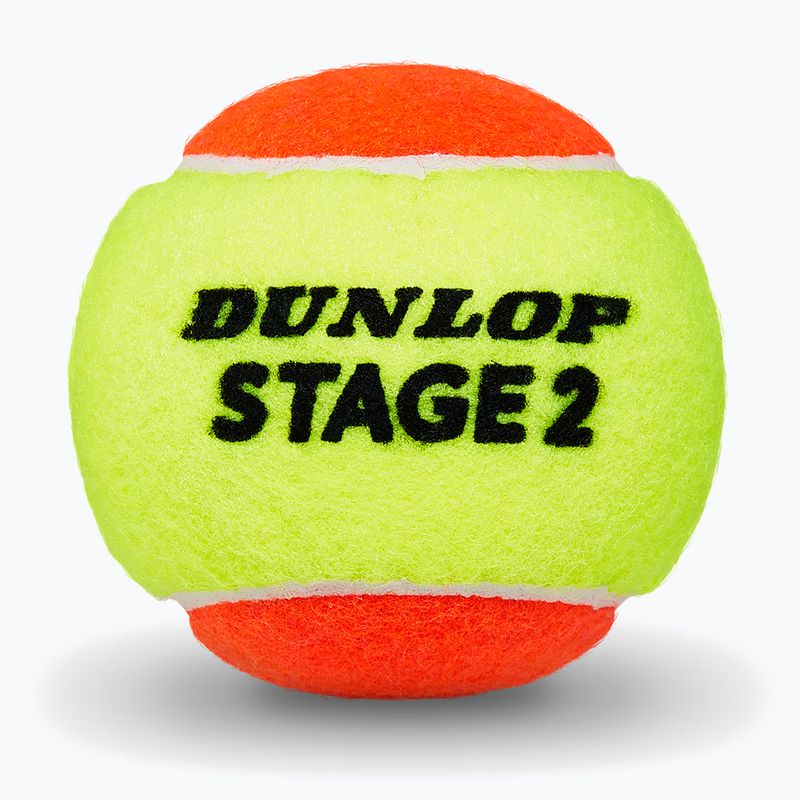 Mingi de tenis Dunlop Stage 2 3 pack orange 3