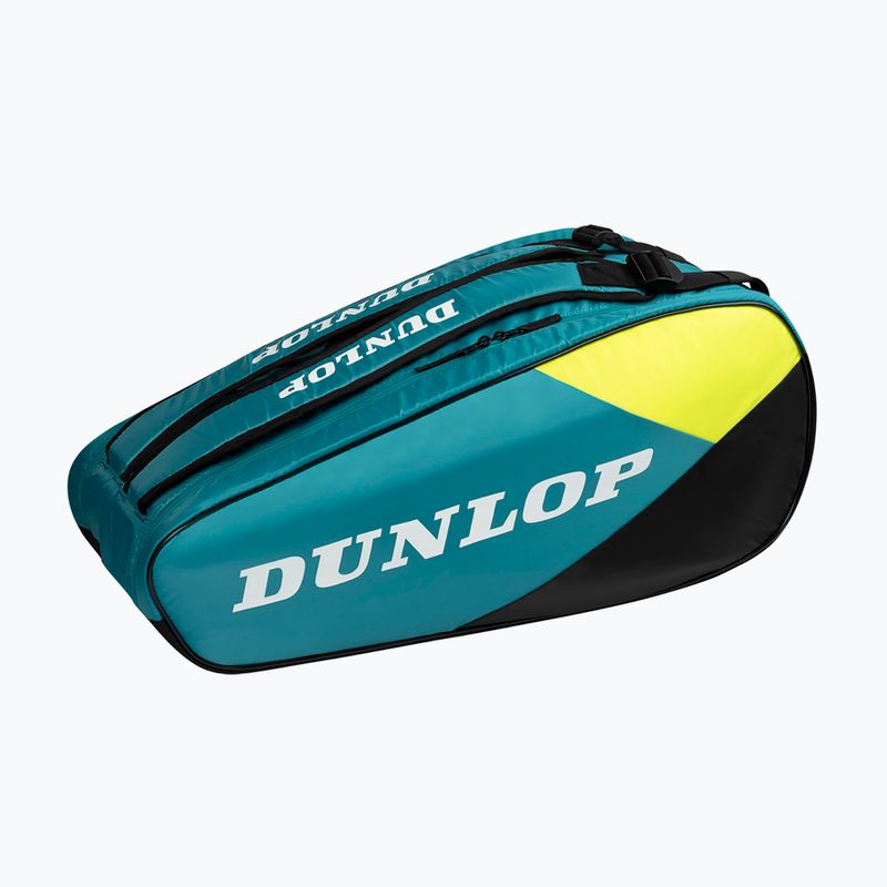 Geantă de tenis Dunlop SX-Club 10Rkt teal/black/yellow 2