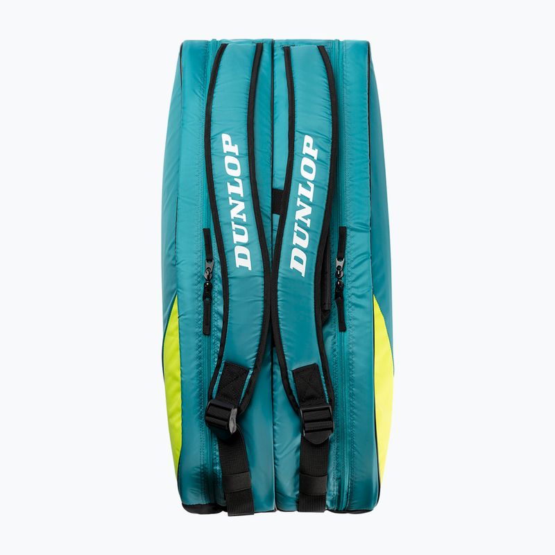Geantă de tenis Dunlop SX-Club 10Rkt teal/black/yellow 3