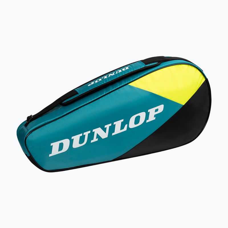 Geantă de tenis Dunlop SX-Club 3 RKT teal/black/yellow 2