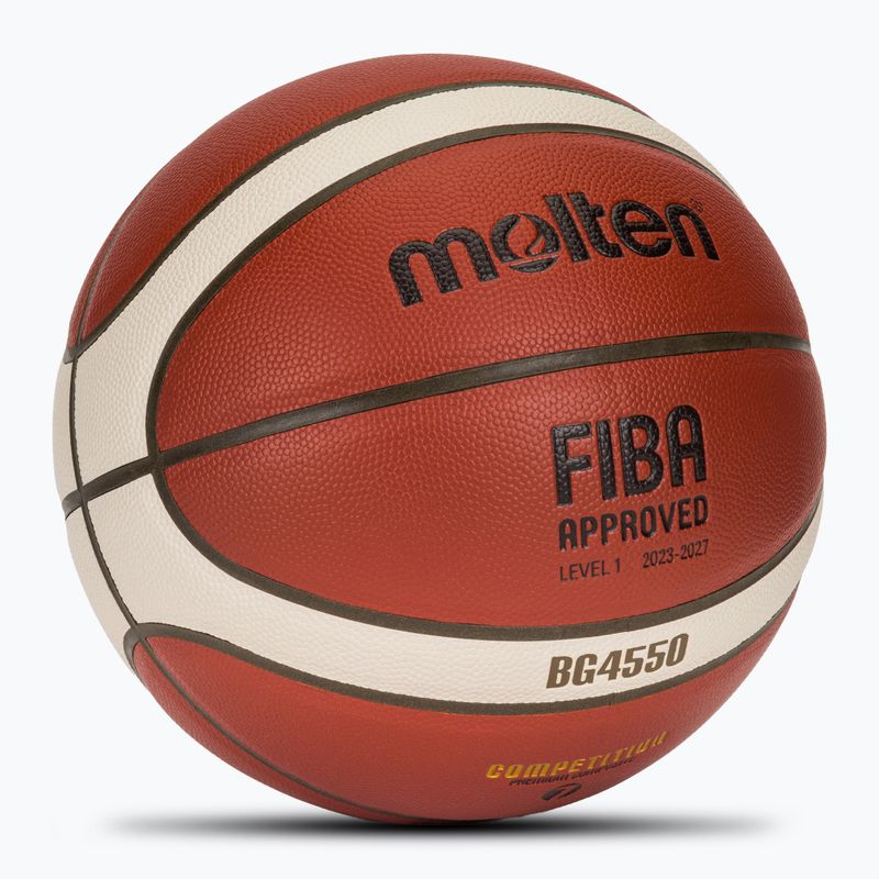 Minge de baschet Molten B7G4550 FIBA brown mărime 7 2
