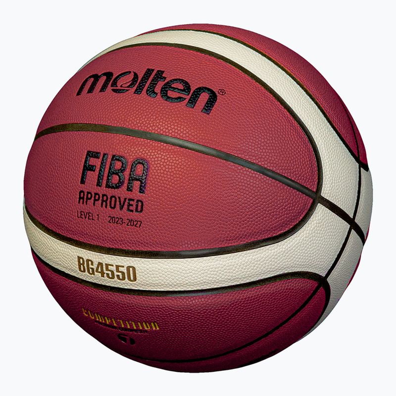 Minge de baschet Molten B7G4050 FIBA brown mărime 7 2