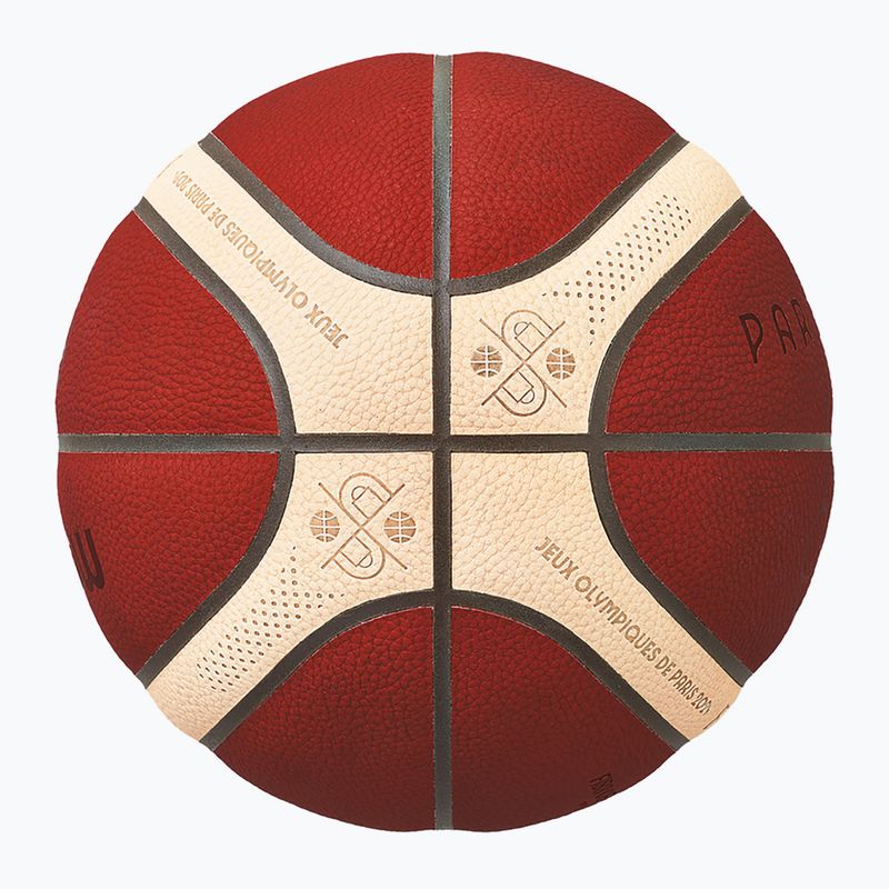 Minge de baschet Molten B7G5000-S4F FIBA brown mărime 7 3