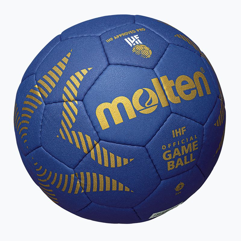 Minge de handbal Molten H3A5000-B IHF OFFICIAL BALL blue mărime 3 3