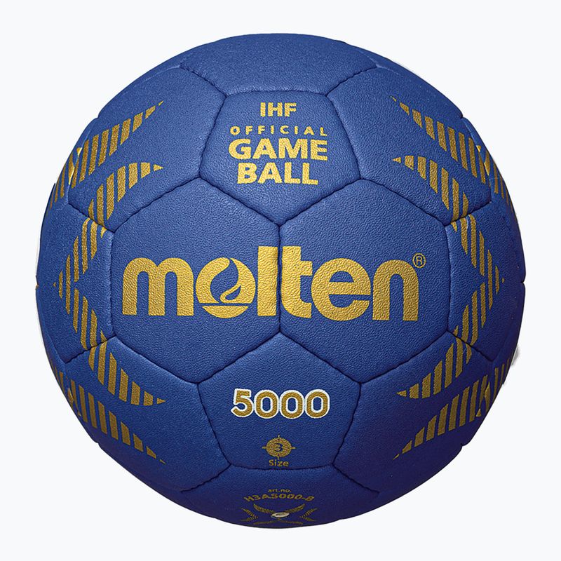 Minge de handbal Molten H2A5000-B IHF OFFICIAL BALL blue mărime 2 3