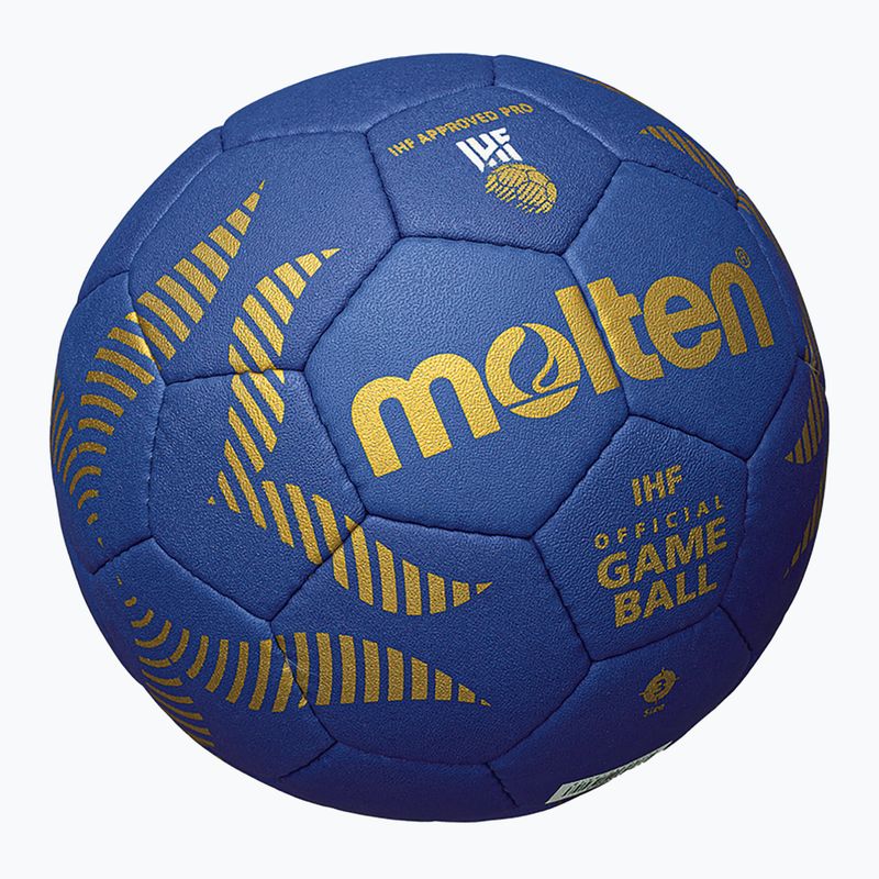 Minge de handbal Molten H2A5000-B IHF OFFICIAL BALL blue mărime 2 4