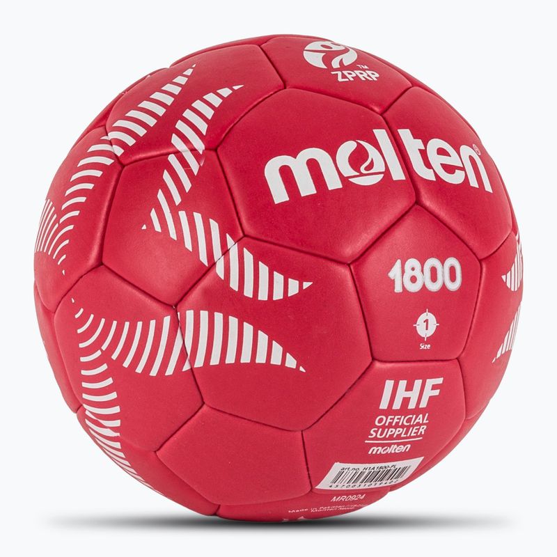 Minge de handbal Molten H1A1800-PL red mărime 1 2