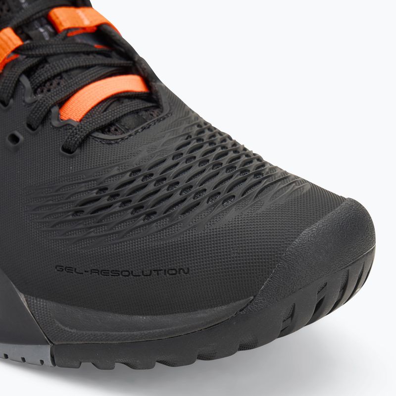 Încălțăminte de tenis pentru bărbați ASICS Gel-Resolution X black/ shocking orange 7