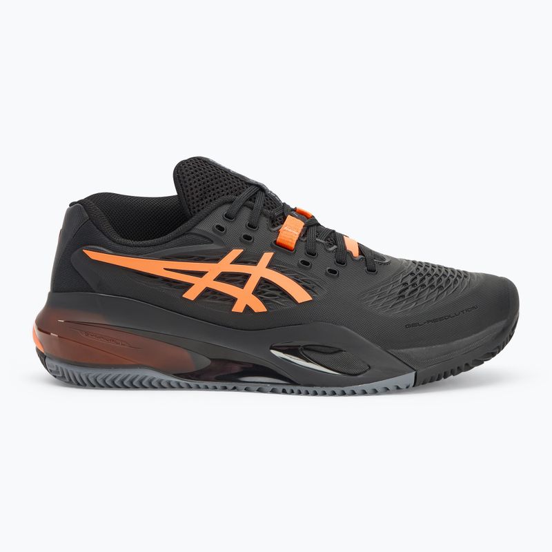 Încălțăminte de tenis pentru bărbați ASICS Gel-Resolution X Clay black/ shocking orange 2