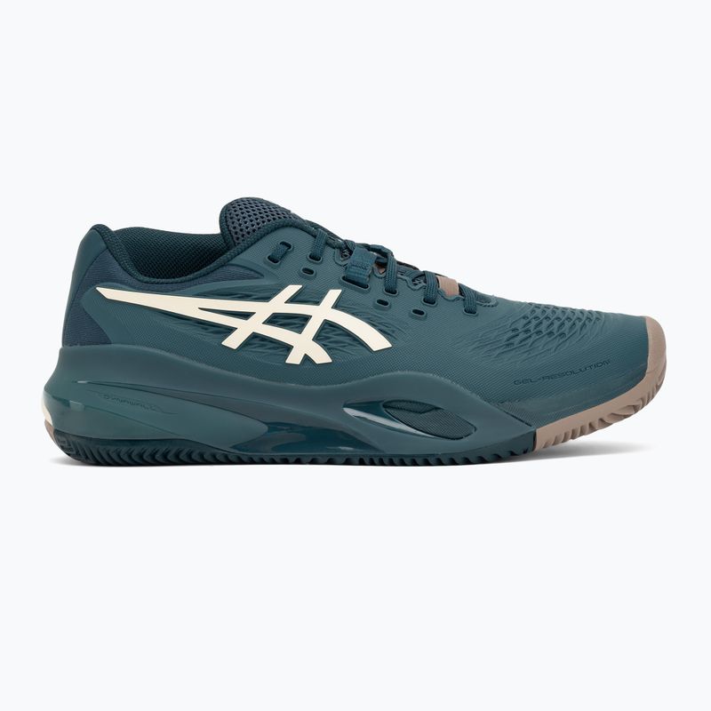 Încălțăminte de tenis pentru bărbați ASICS Gel-Resolution X Clay saxon green/ birch 2