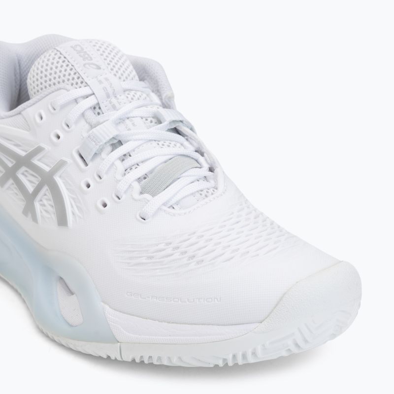 Încălțăminte de tenis pentru femei ASICS Gel-Resolution X Clay W white/pure silver 7