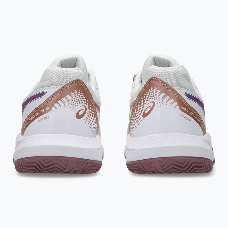 Încălțăminte de padel pentru femei ASICS Gel-Dedicate 8 Padel W white/dark ube 11