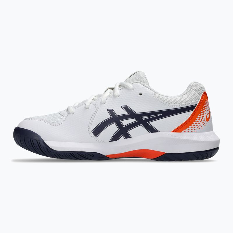 Încălțăminte de tenis pentru copii ASICS Gel-Dedicate 8 GS Jr white/indigo fog 2
