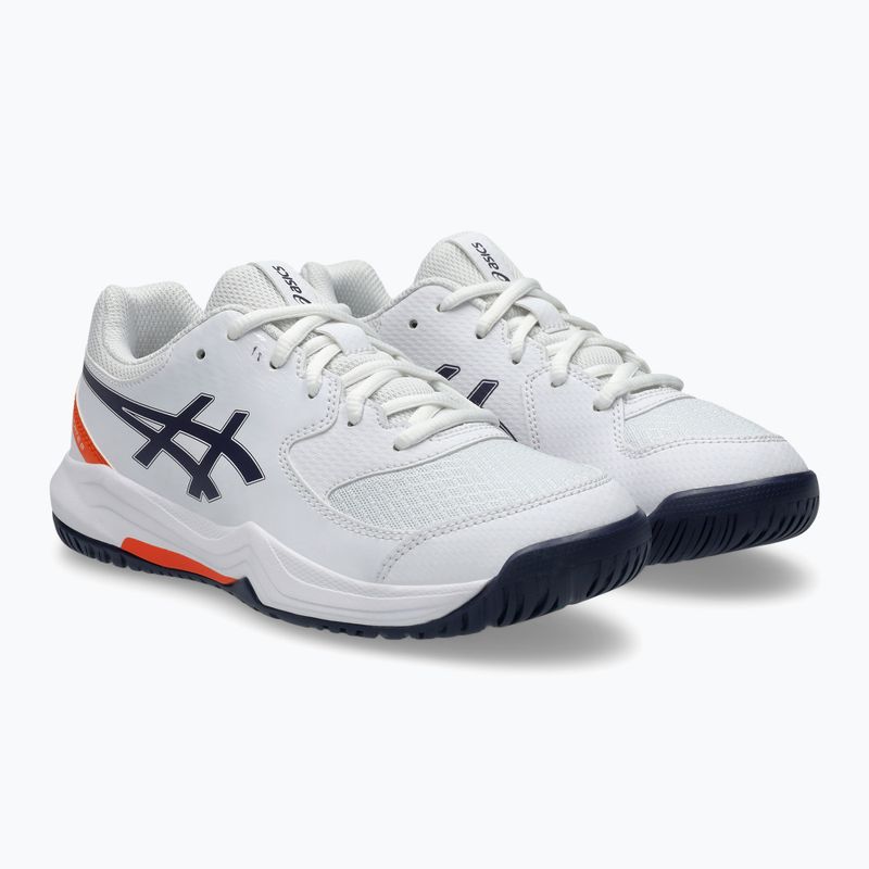 Încălțăminte de tenis pentru copii ASICS Gel-Dedicate 8 GS Jr white/indigo fog 3
