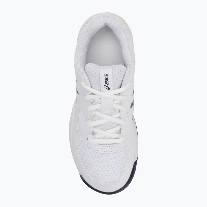 Încălțăminte de tenis pentru copii ASICS Gel-Dedicate 8 GS Jr white/indigo fog 5