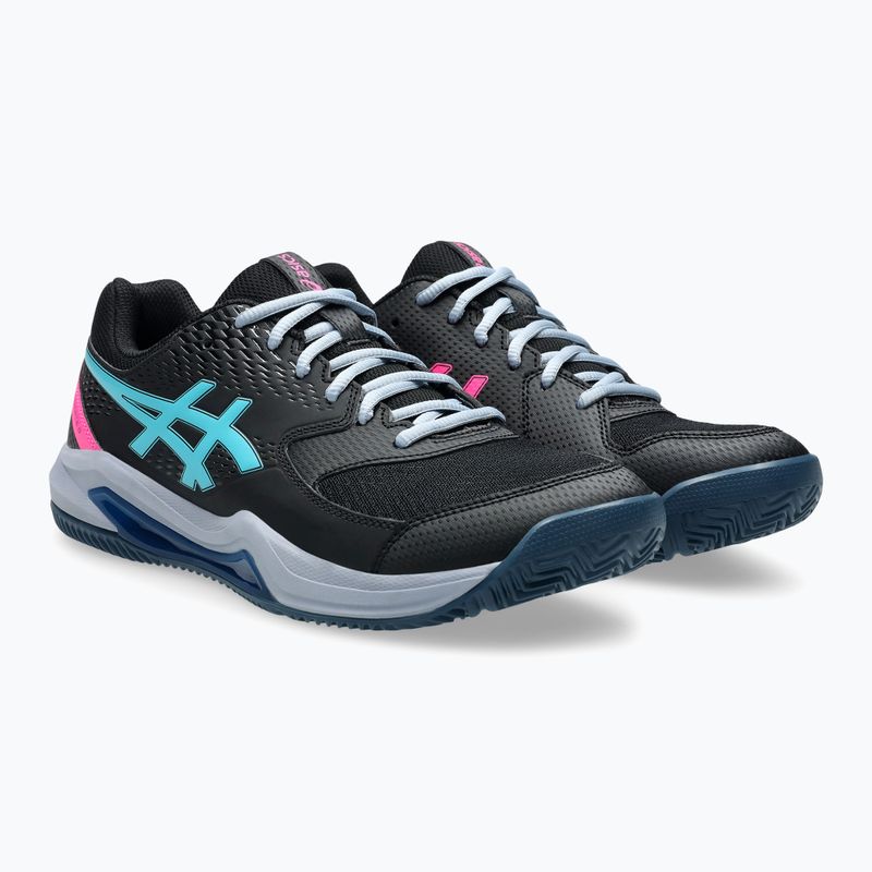 Încălțăminte de padel pentru bărbați ASICS Gel-Dedicate 8 black/energy aqua 10