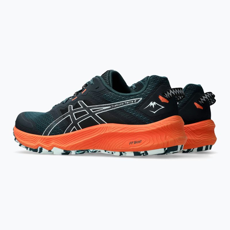 Încălțăminte de alergare pentru bărbați ASICS Trabuco Terra 2 saxon green/pure aqua 4