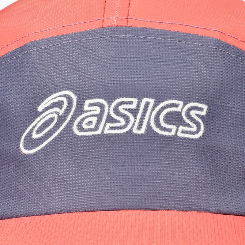 Șapcă ASICS 5 Panel coral reef/greyish purple/birch 3