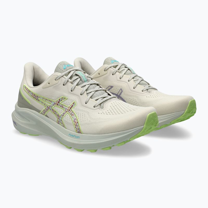 Încălțăminte de alergare pentru bărbați ASICS GT-1000 13 TR nature bathing/lime green 3