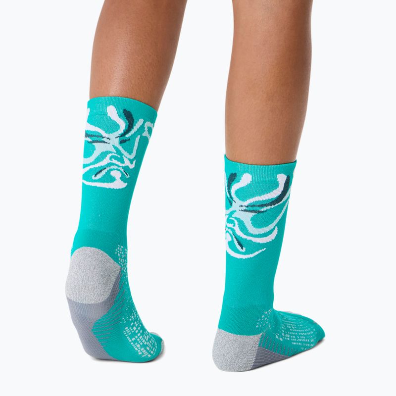 Șosete ASICS Performance Run Crew wave teal 6