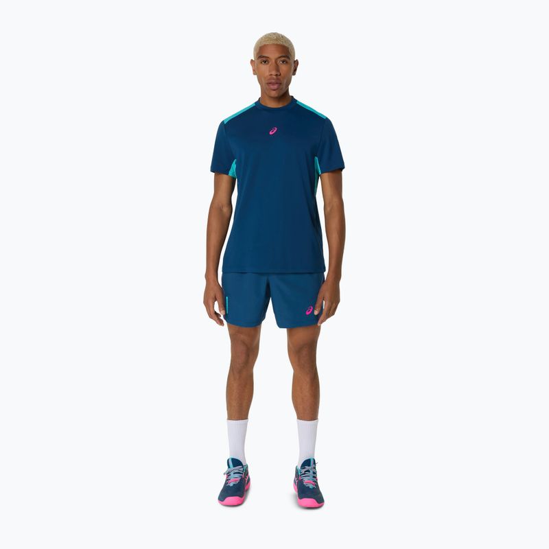 Pantaloni scurți de tenis pentru bărbați ASICS Padel Court 7IN mako blue 2