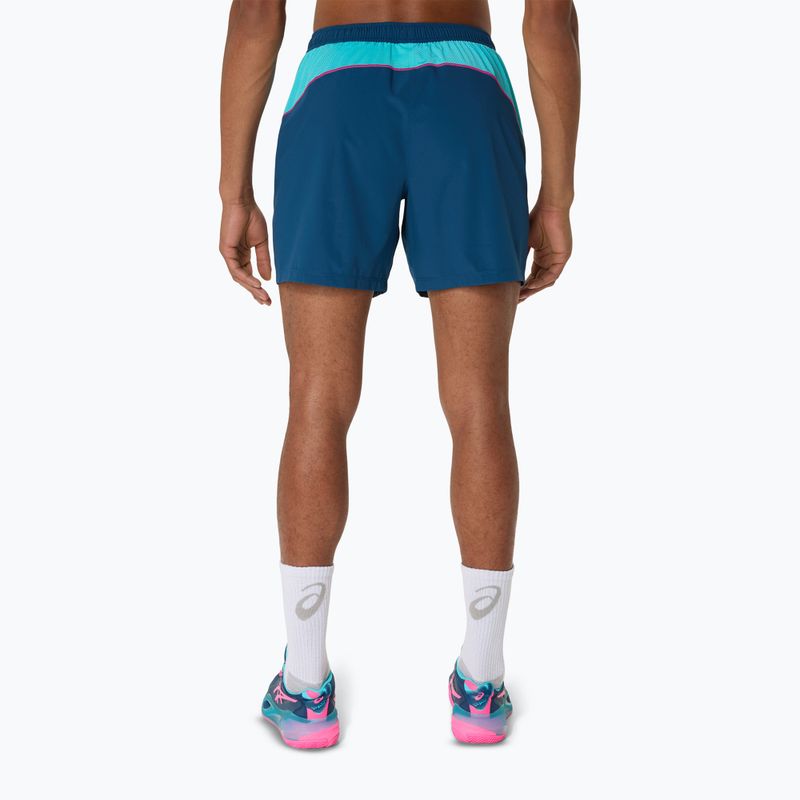 Pantaloni scurți de tenis pentru bărbați ASICS Padel Court 7IN mako blue 3