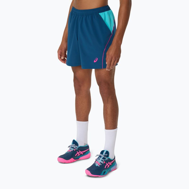 Pantaloni scurți de tenis pentru bărbați ASICS Padel Court 7IN mako blue 4