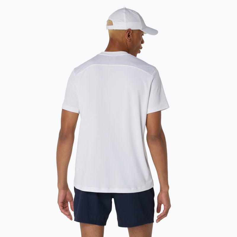 Tricou de tenis ASICS Court Top pentru bărbați, alb strălucitor 3